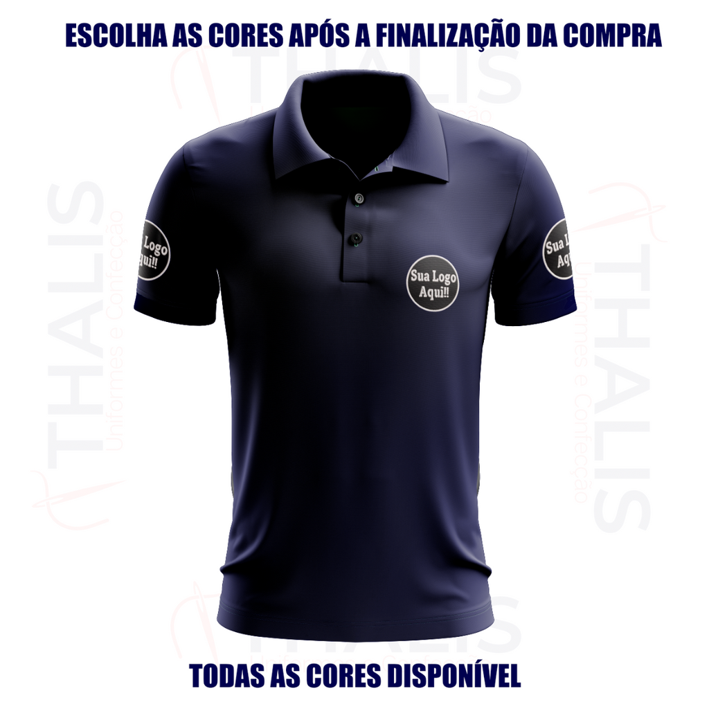 Kit 5 Camisa Polo PIQUET inglês - Todas as cores disponíveis