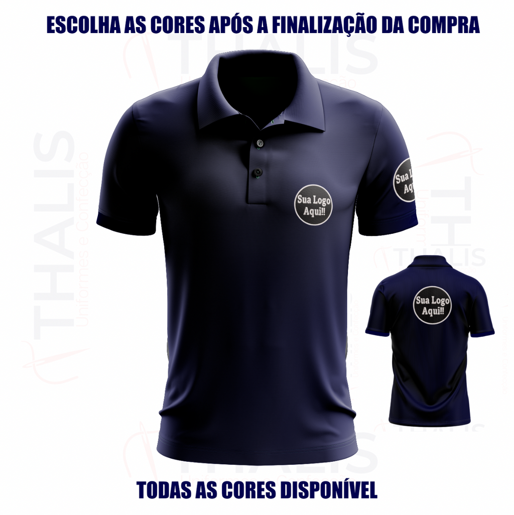 Kit 5 Camisa Polo PIQUET inglês - Todas as cores disponíveis