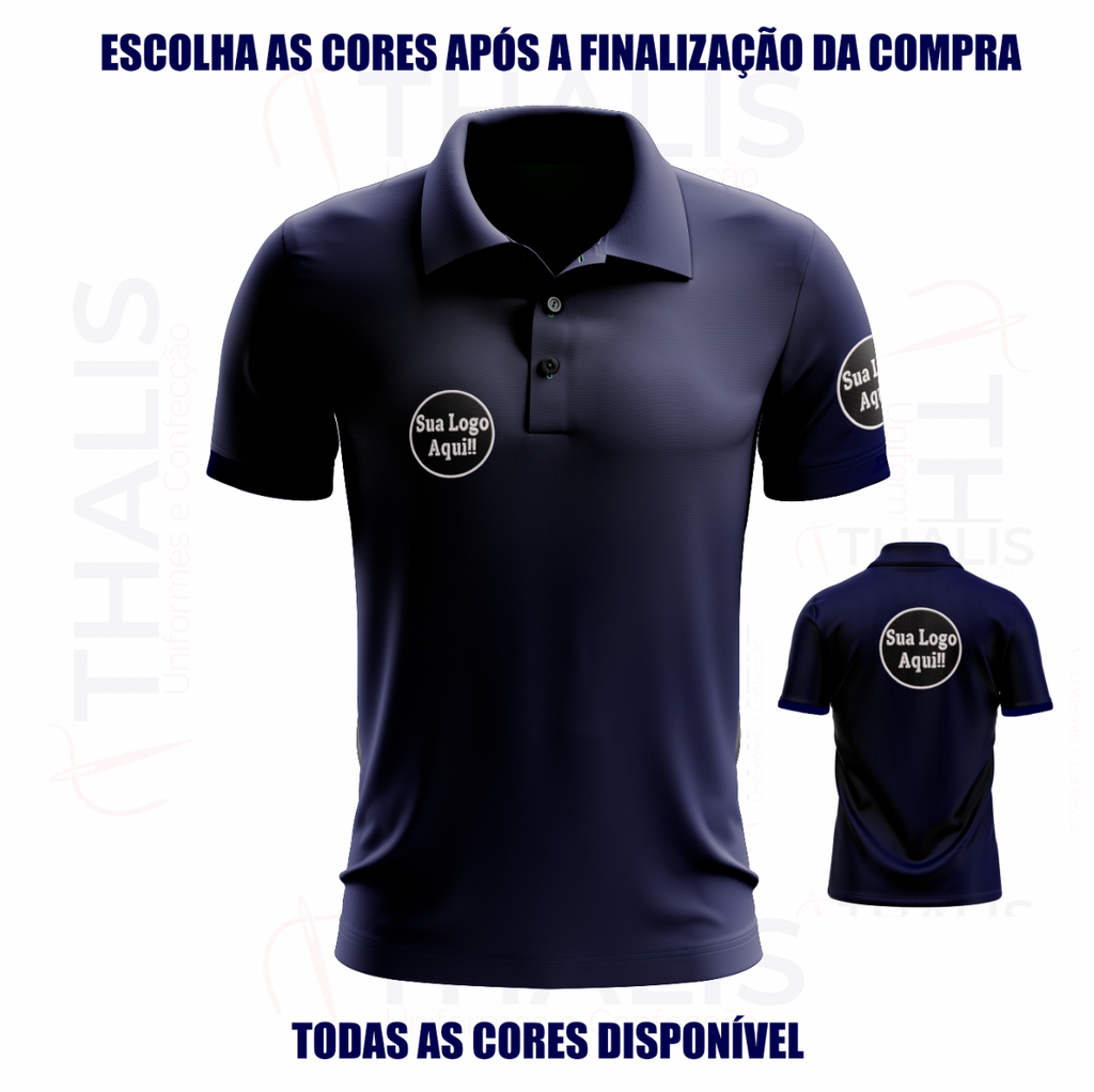 Kit 5 Camisa Polo PIQUET inglês - Todas as cores disponíveis