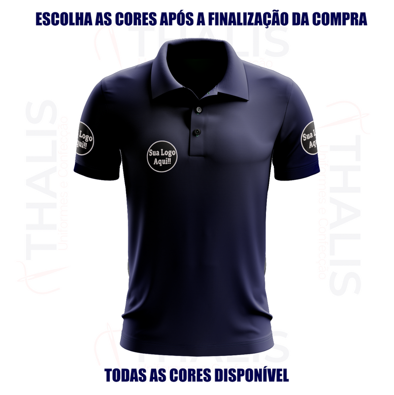 Kit 5 Camisa Polo PIQUET inglês - Todas as cores disponíveis
