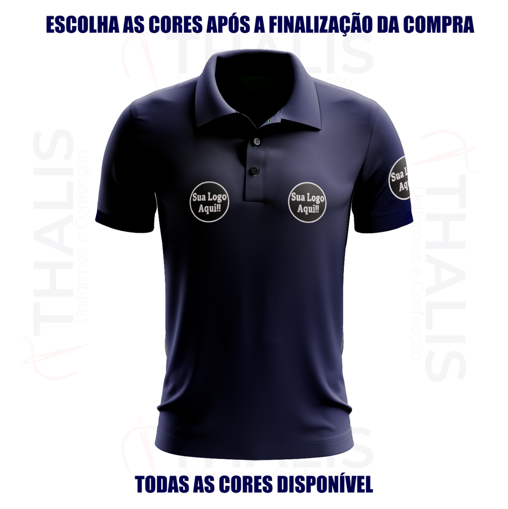 Kit 5 Camisa Polo PIQUET inglês - Todas as cores disponíveis