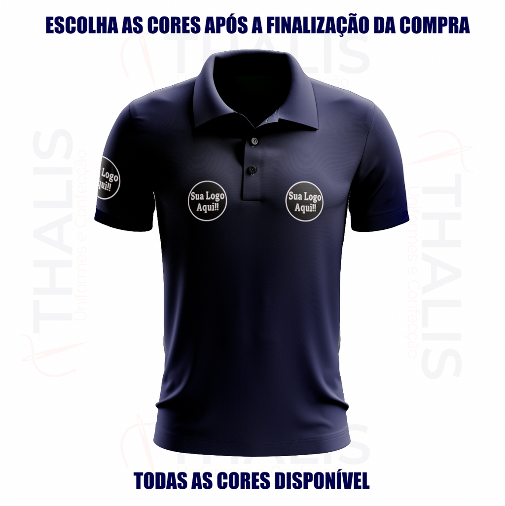 Kit 5 Camisa Polo PIQUET inglês - Todas as cores disponíveis