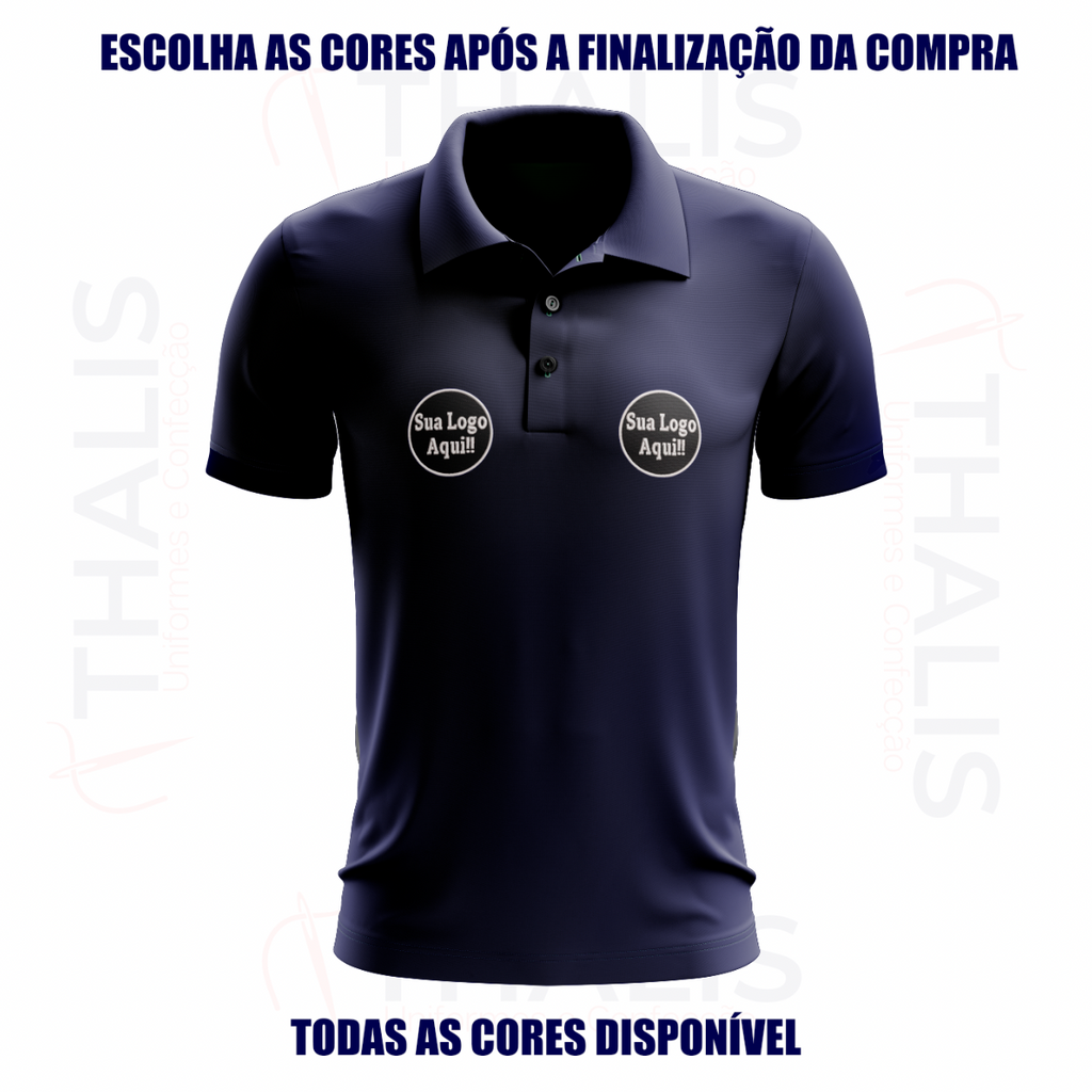 Kit 5 Camisa Polo PIQUET inglês - Todas as cores disponíveis
