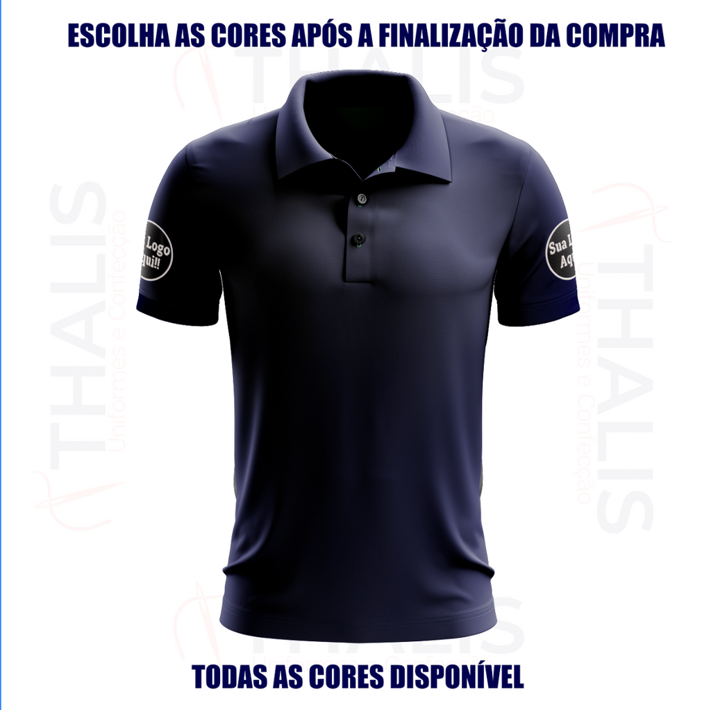 Kit 5 Camisa Polo PIQUET inglês - Todas as cores disponíveis