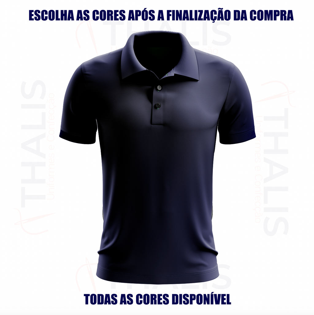 Kit 5 Camisa Polo PIQUET inglês - Todas as cores disponíveis